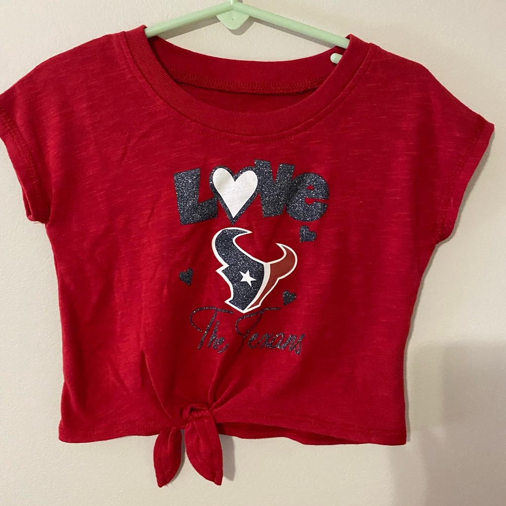 Girls NFL Houston Texans shirt, size 12M, NWOT